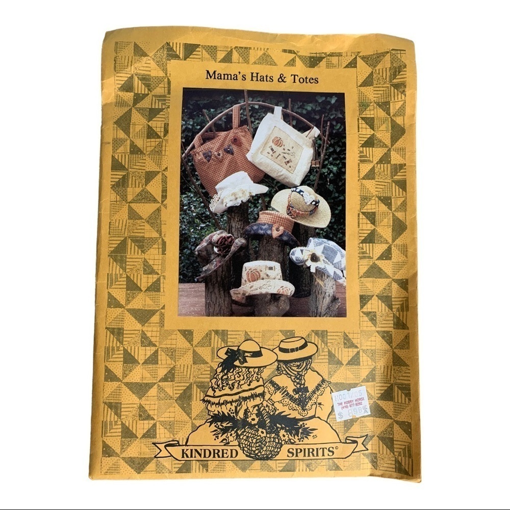 "Mama's Hats & Totes" Kindred Spirits Craft  Sewing Pattern SEALED Cottagecore